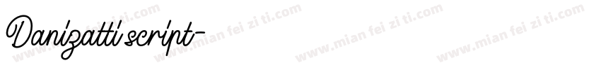 Danizatti script字体转换